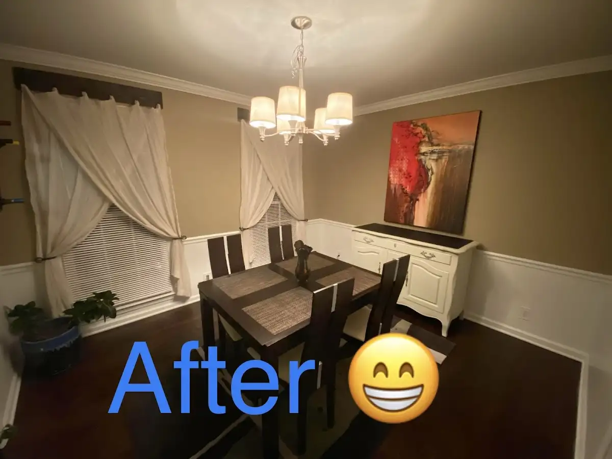 Professional dining room restoration after water damage in Murraysville